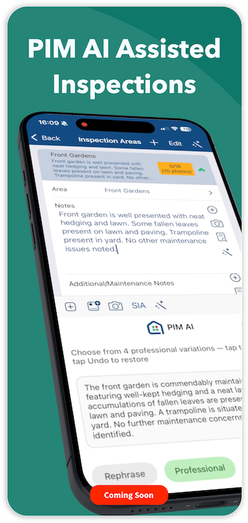 PIM AI Assisted Inspections - coming soon